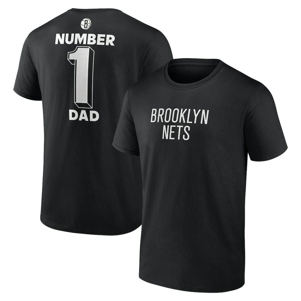Brooklyn Nets #1 Dad Jersey T-Shirt - Black sale
