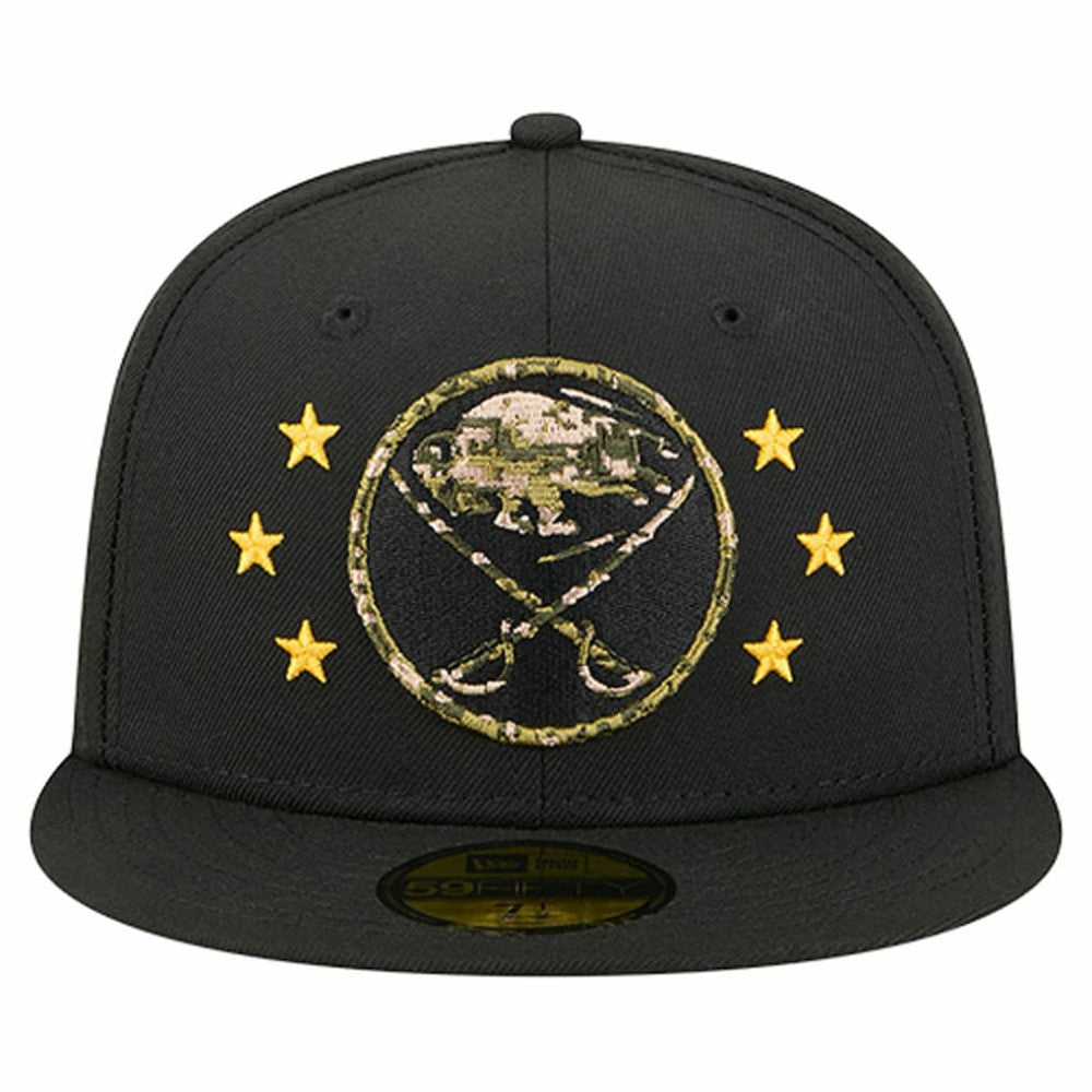 Buffalo Sabres New Era Military Appreciation Digital Camo Stars 59FIFTY Fitted Hat - Black Hats