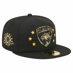 Florida Panthers New Era Military Appreciation Digital Camo Stars 59FIFTY Fitted Hat - Black Hats