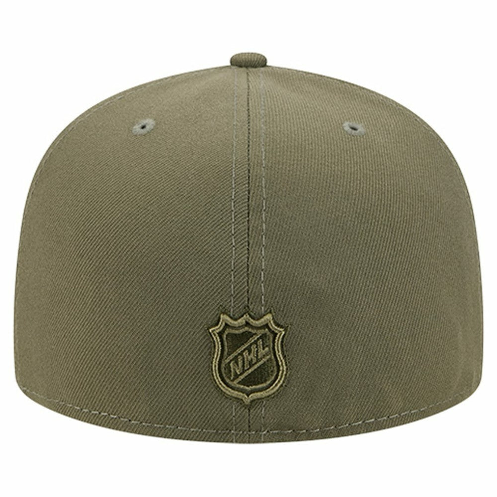 Boston Bruins New Era Military Appreciation Flag 59FIFTY Fitted Hat - Olive Hats