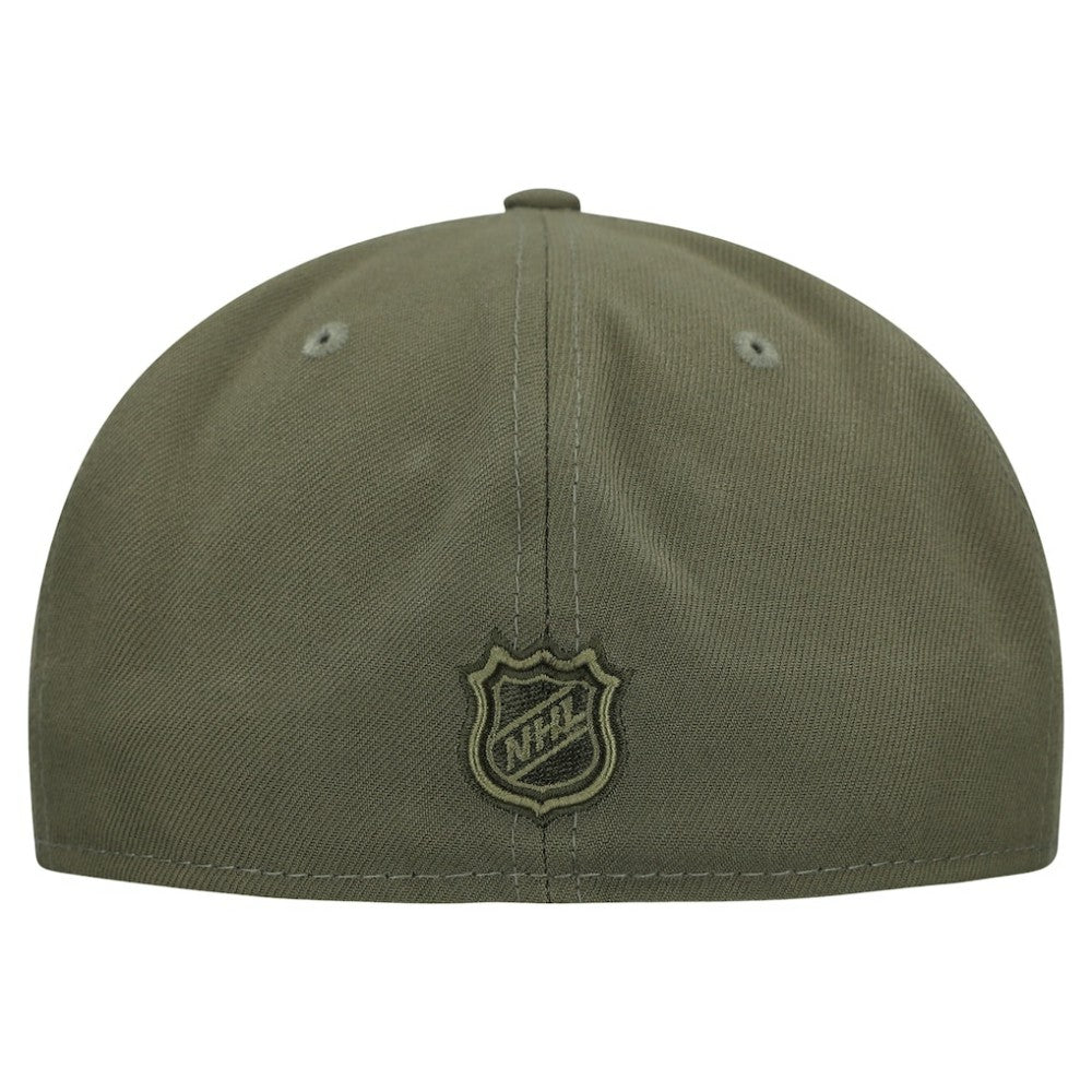 Detroit Red Wings New Era Military Appreciation Flag 59FIFTY Fitted Hat - Olive Hats