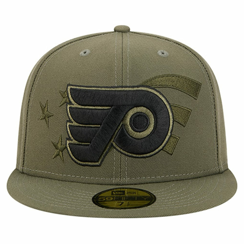 Philadelphia Flyers New Era Military Appreciation Flag 59FIFTY Fitted Hat - Olive Hats