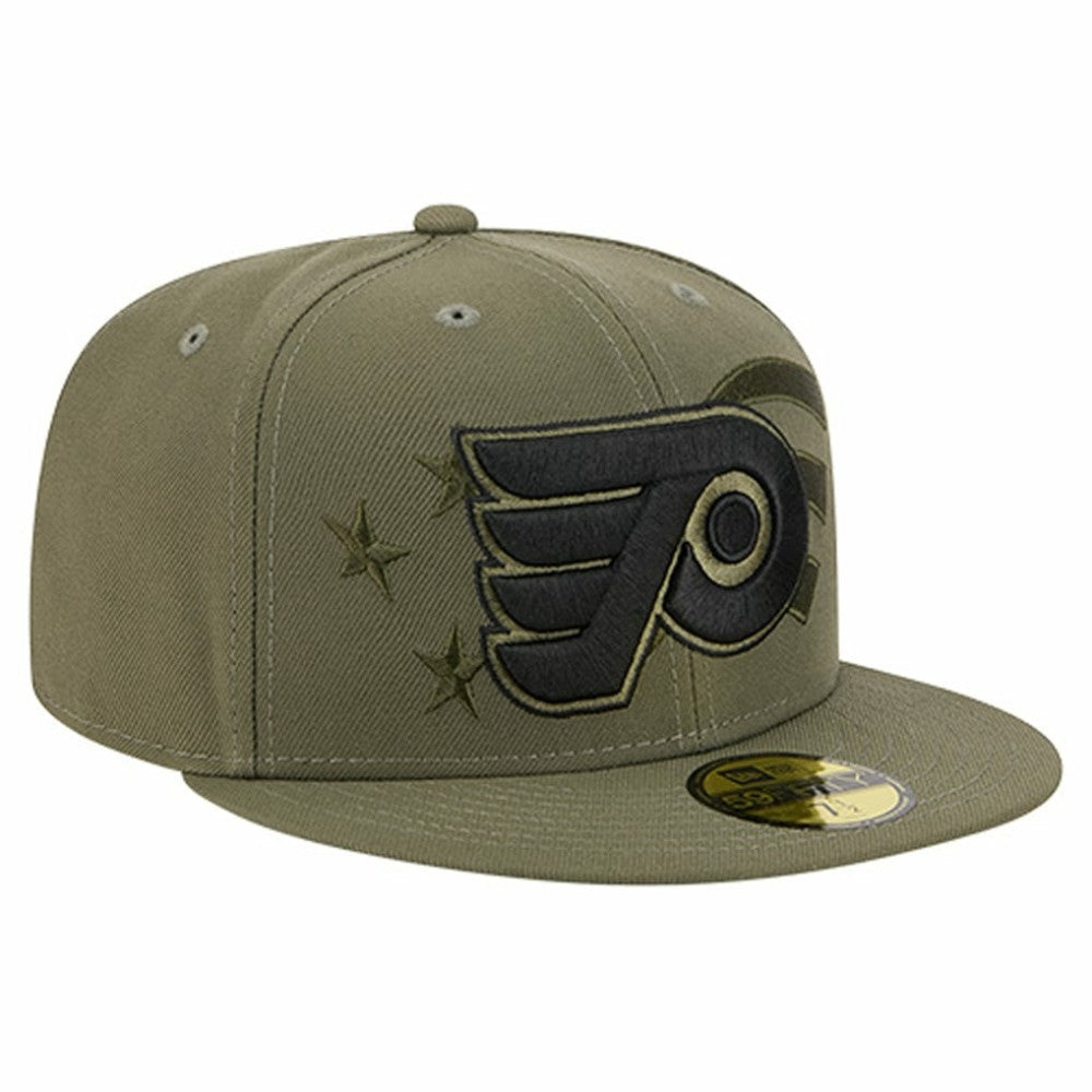 Philadelphia Flyers New Era Military Appreciation Flag 59FIFTY Fitted Hat - Olive Hats