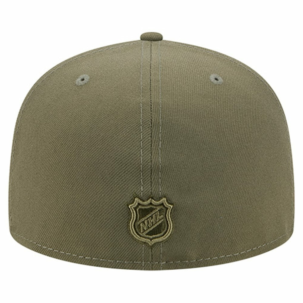 New York Rangers New Era Military Appreciation Flag 59FIFTY Fitted Hat - Olive Hats