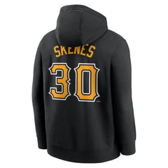 Paul Skenes Pittsburgh Pirates Player Name & Number Club Fleece Pullover Hoodie Black