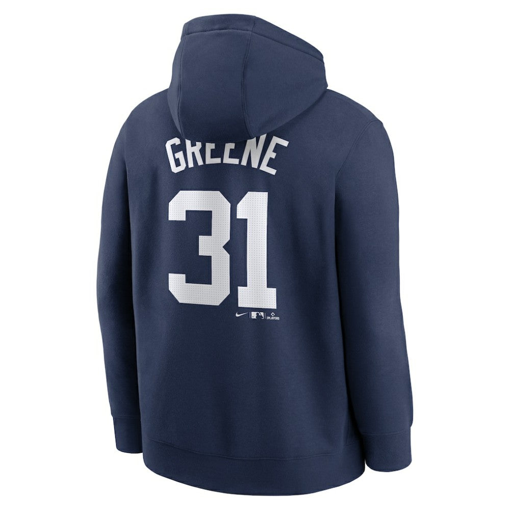 Riley Greene Detroit Tigers Player Name & Number Club Fleece Pullover Hoodie Navy