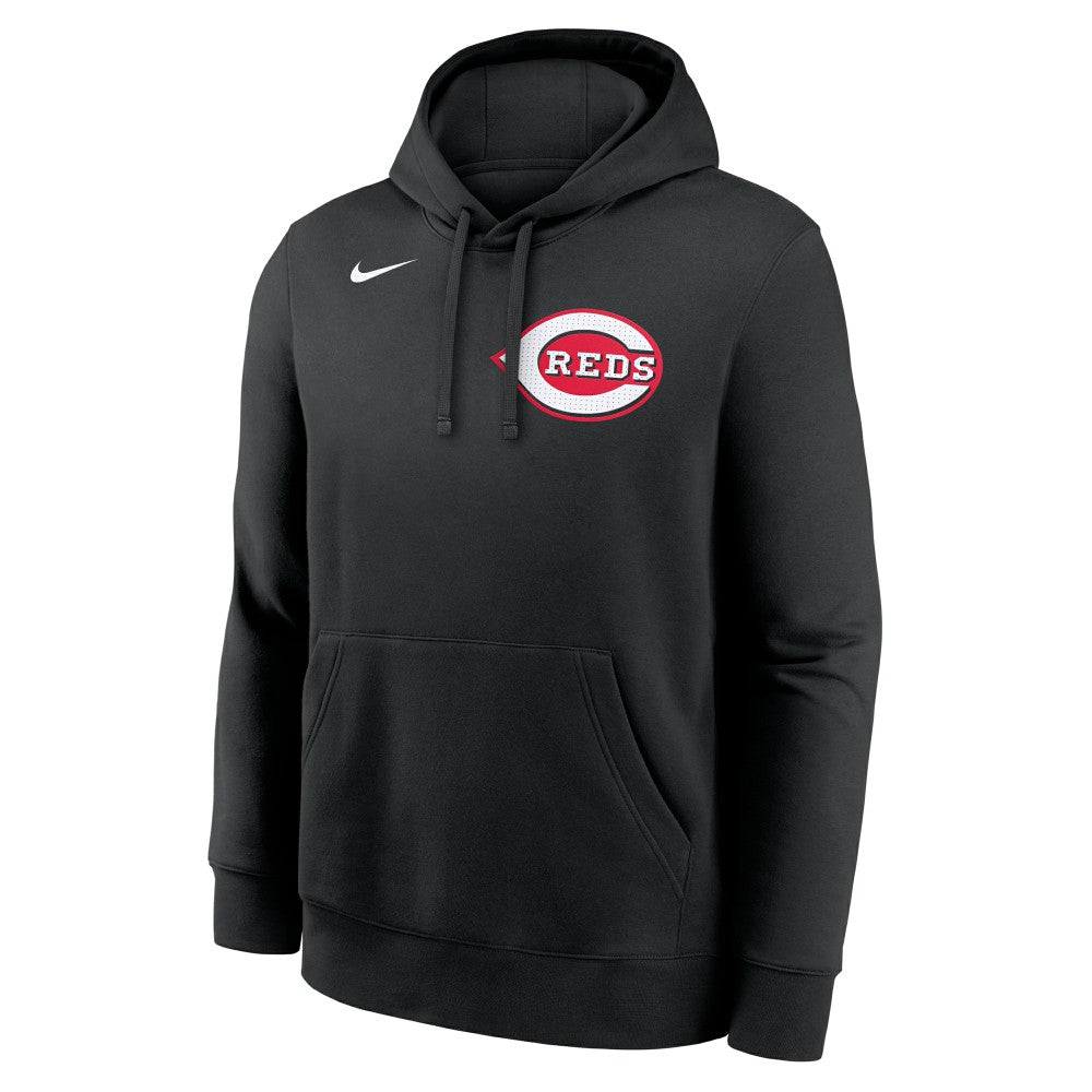 Elly De La Cruz Cincinnati Reds Player Name & Number Club Fleece Pullover Hoodie Black