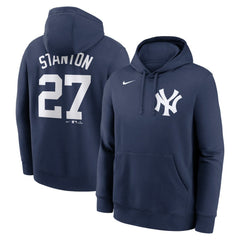 Giancarlo Stanton New York Yankees Player Name & Number Club Fleece Pullover Hoodie Navy