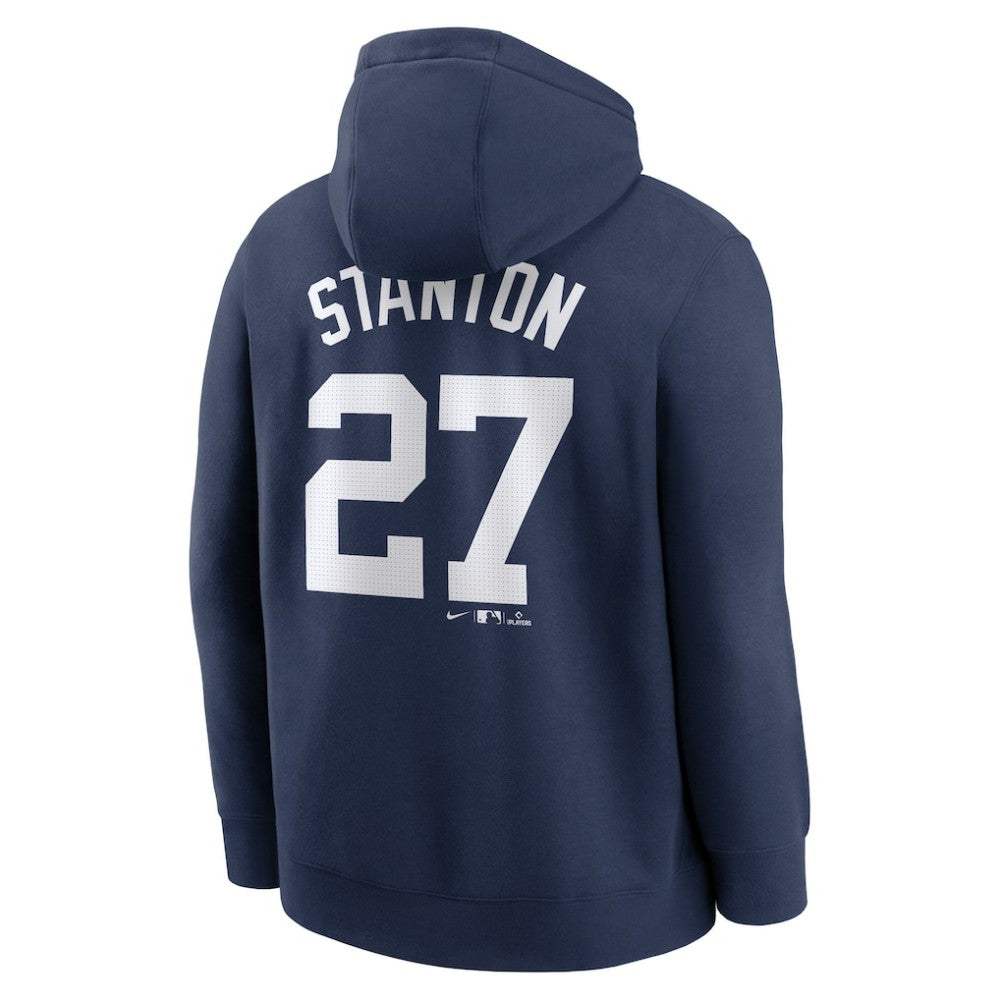 Giancarlo Stanton New York Yankees Player Name & Number Club Fleece Pullover Hoodie Navy