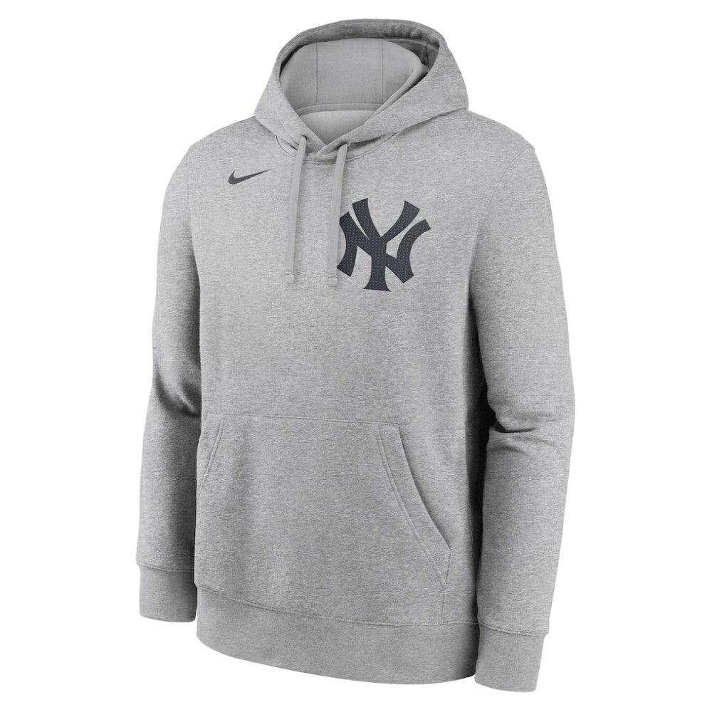 Derek Jeter New York Yankees Player Name & Number Club Fleece Pullover Hoodie Heather Gray