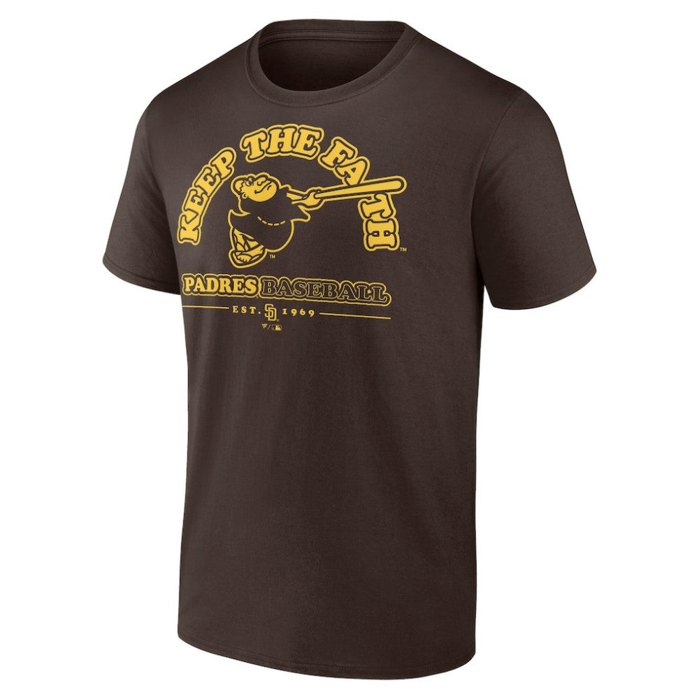 San Diego Padres Keep The Faith T-Shirt Brown