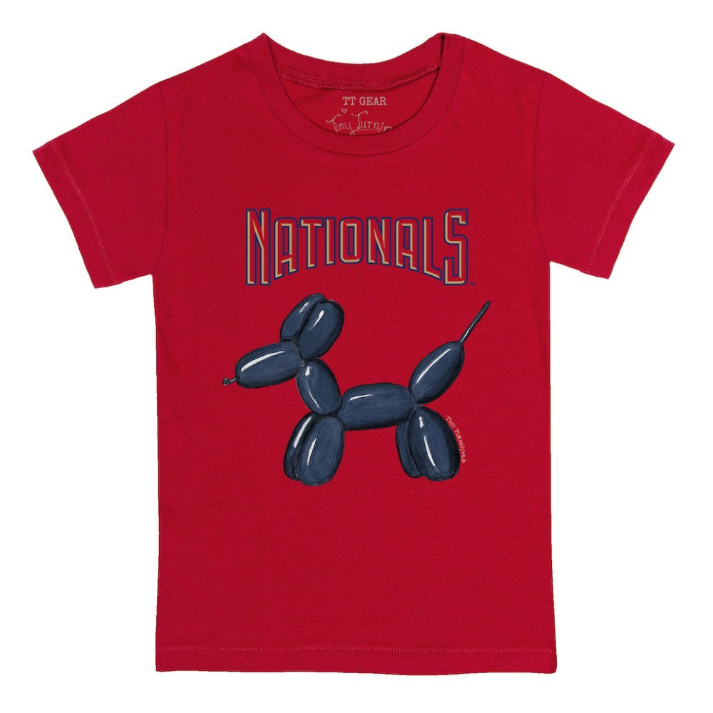 Washington Nationals Tiny Turnip Youth Balloon Dog T-Shirt Red