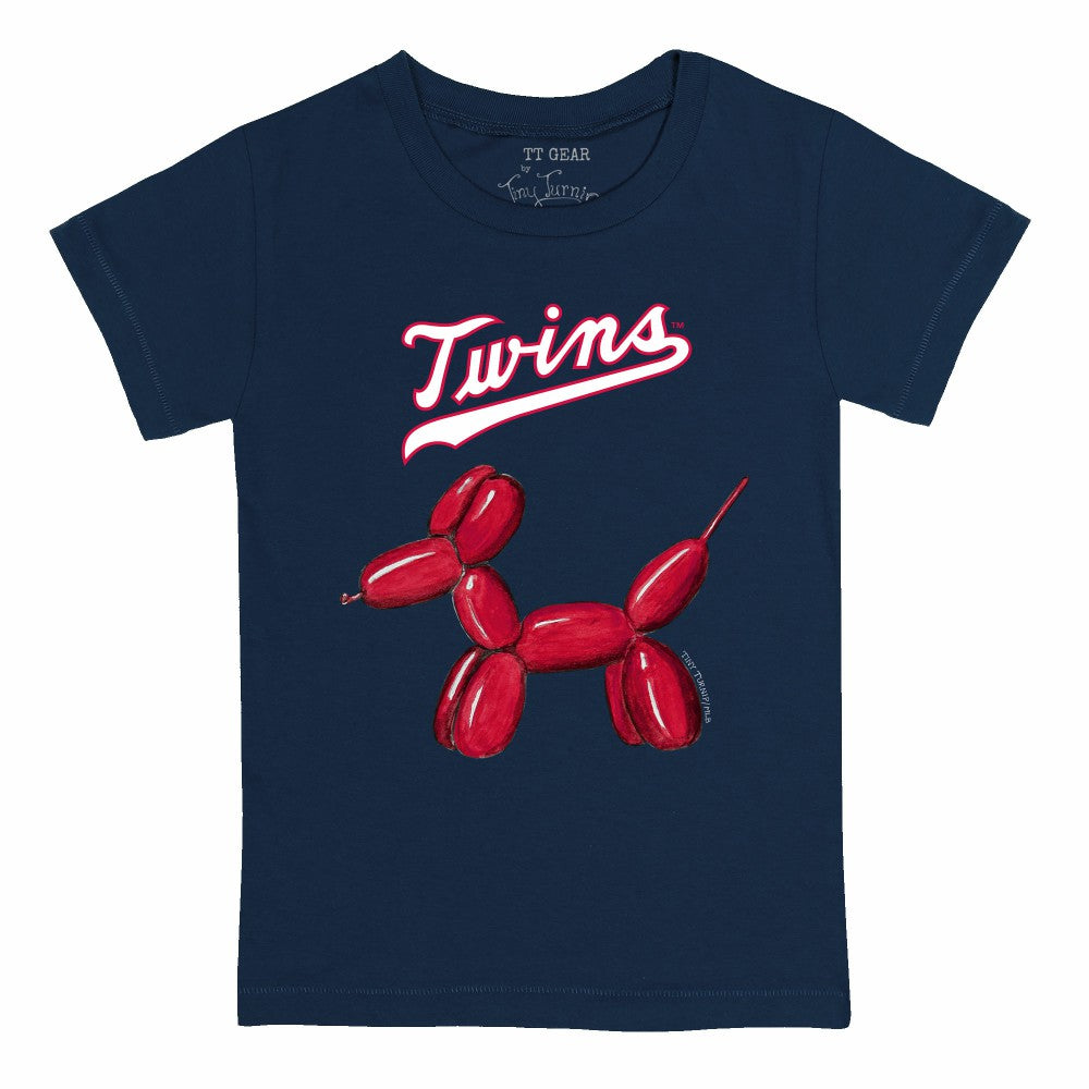 Minnesota Twins Tiny Turnip Youth Balloon Dog T-Shirt Navy