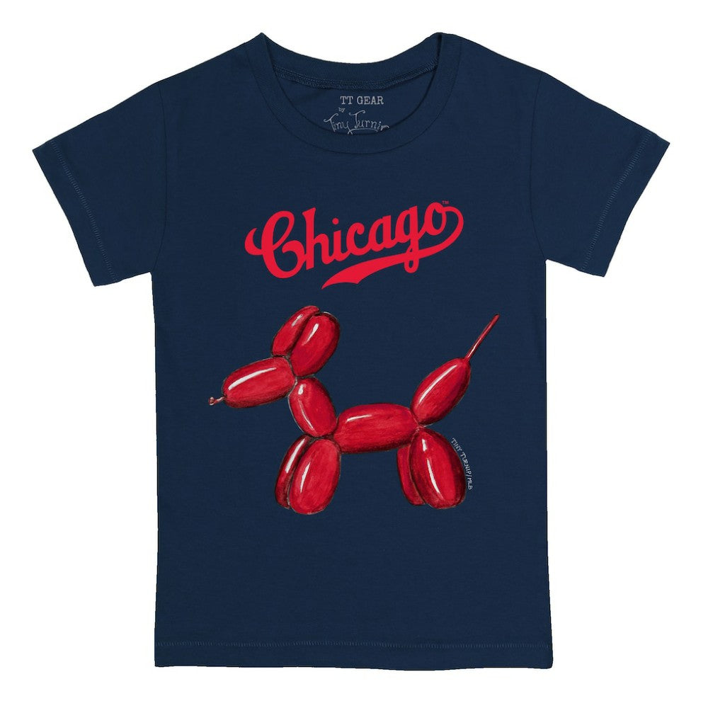 Chicago Cubs Tiny Turnip Youth Balloon Dog T-Shirt Navy