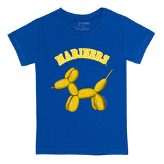 Seattle Mariners Tiny Turnip Youth Balloon Dog T-Shirt Royal