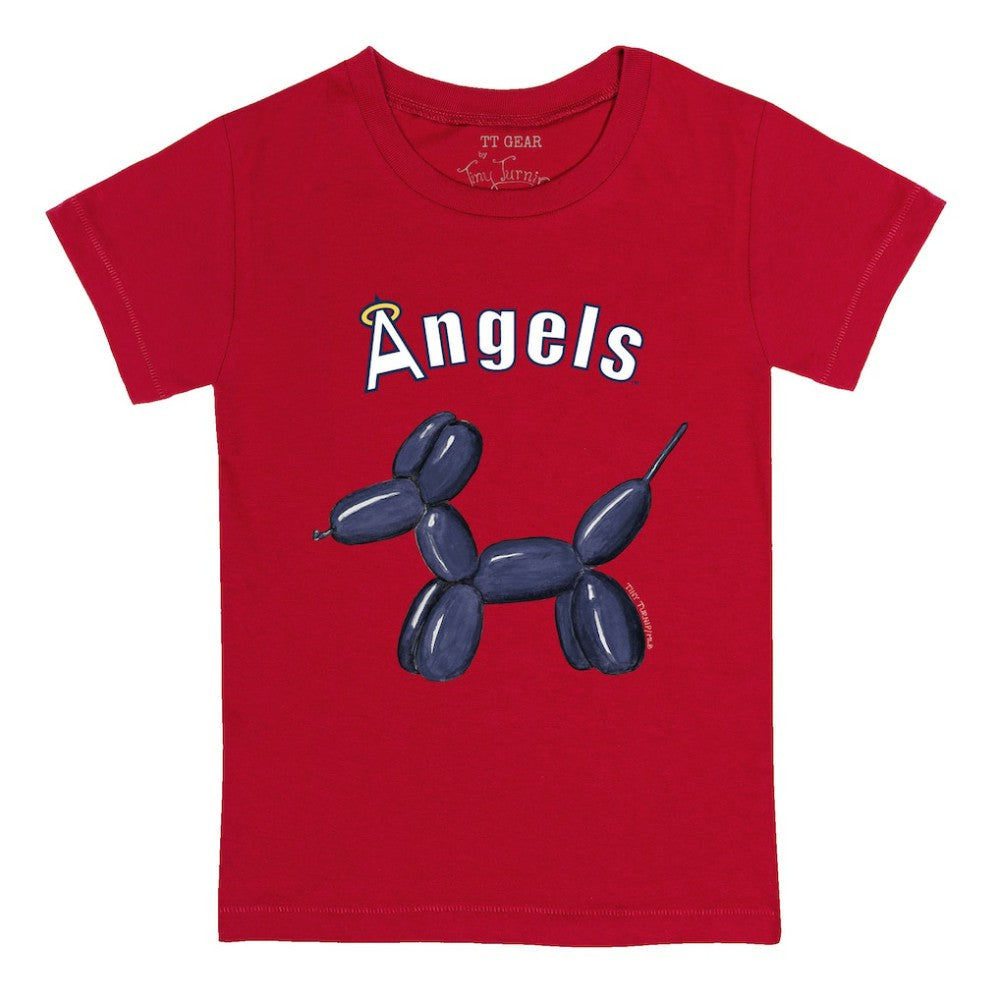 Los Angeles Angels Tiny Turnip Youth Balloon Dog T-Shirt Red