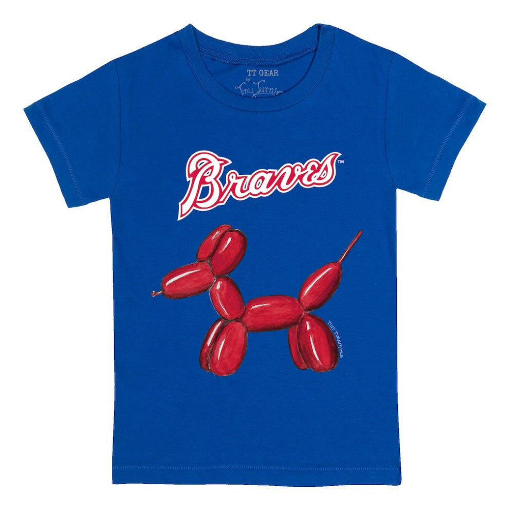 Atlanta Braves Tiny Turnip Youth Balloon Dog T-Shirt Royal