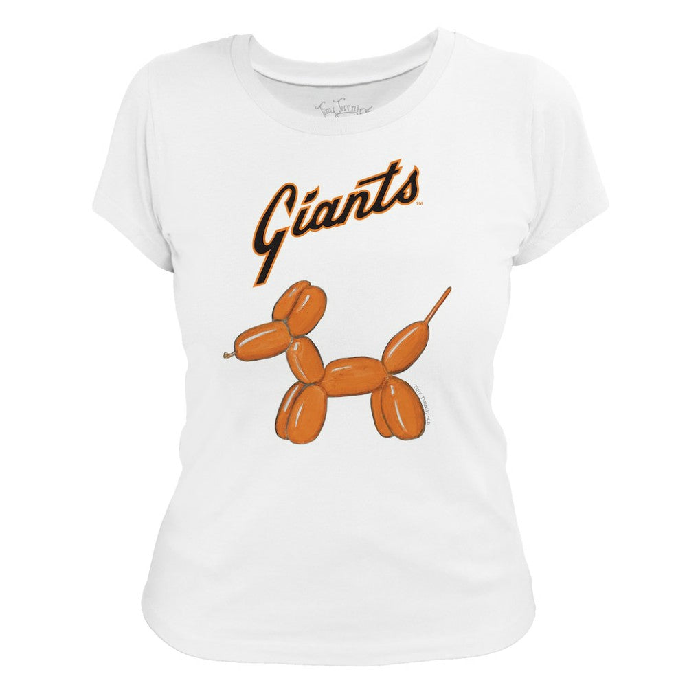San Francisco Giants Tiny Turnip Women's Balloon Dog T-Shirt White