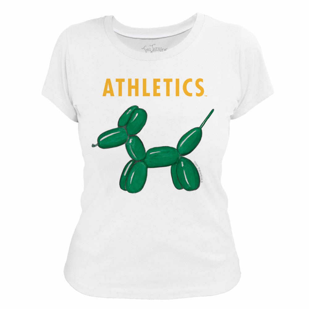Athletics Tiny Turnip Women's Balloon Dog T-Shirt White