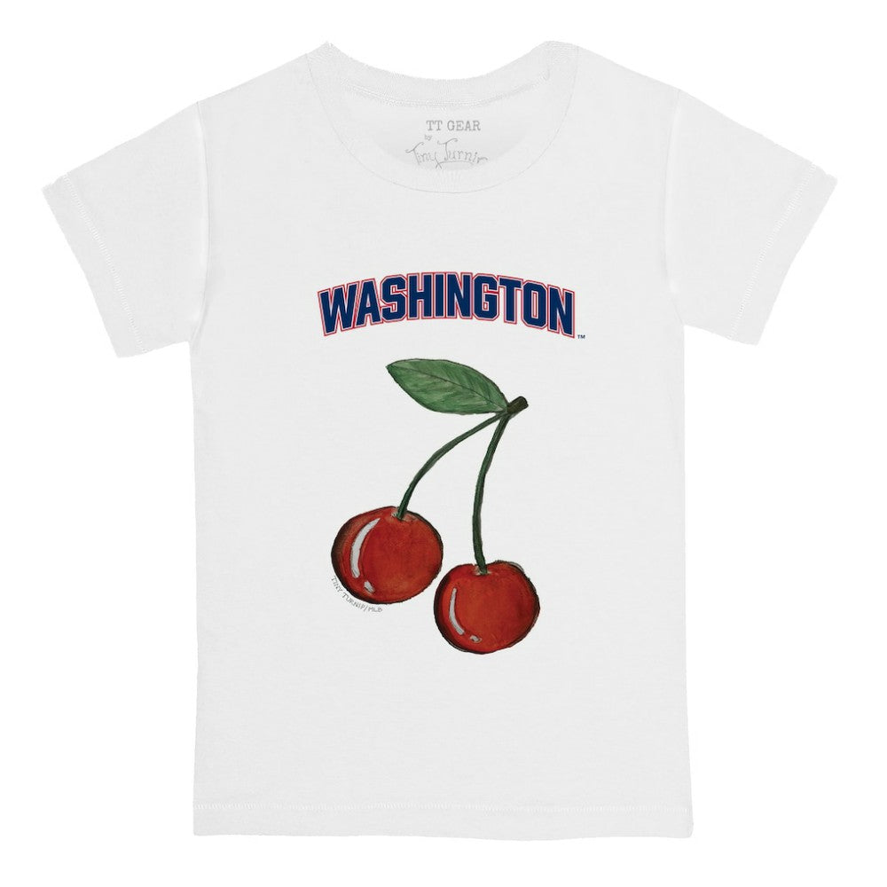 Washington Nationals Tiny Turnip  Youth Cherries T-Shirt White