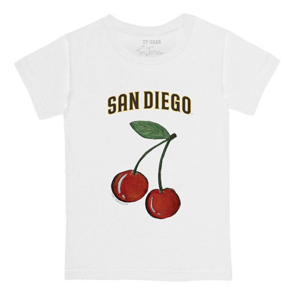San Diego Padres Tiny Turnip  Youth Cherries T-Shirt White