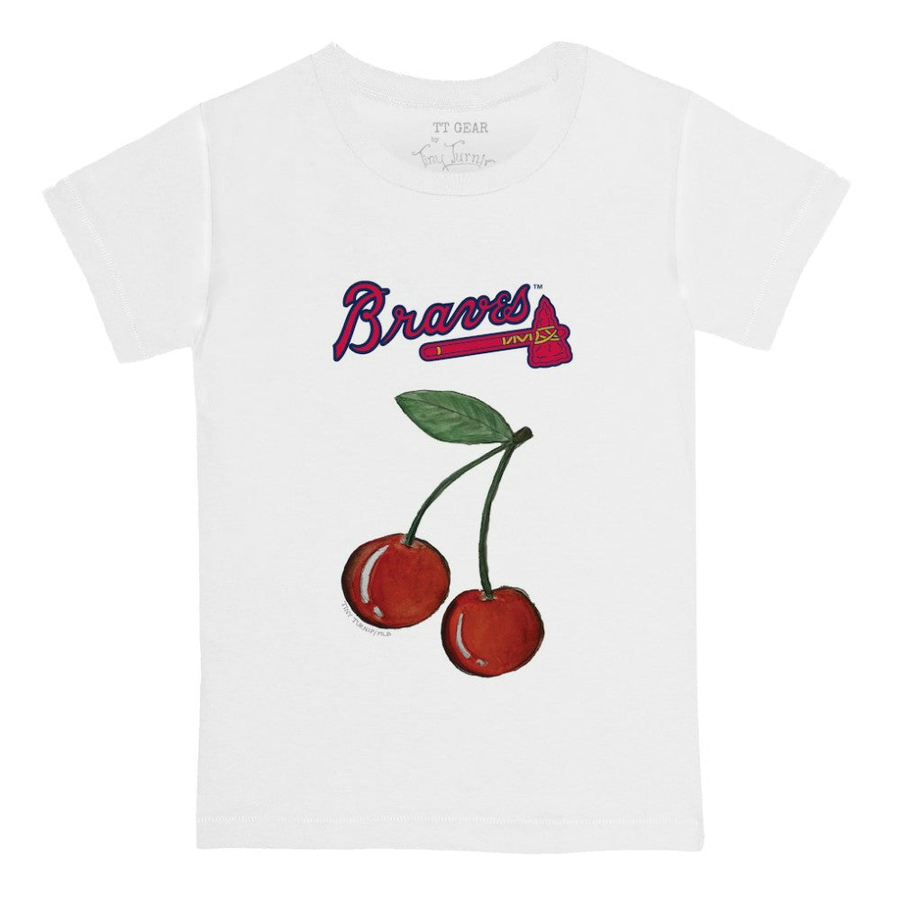Atlanta Braves Tiny Turnip  Youth Cherries T-Shirt White
