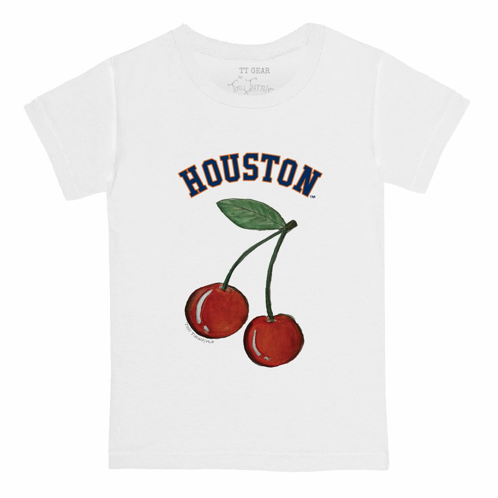 Houston Astros Tiny Turnip  Youth Cherries T-Shirt White