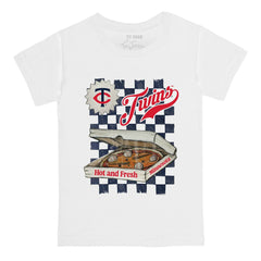 Minnesota Twins Tiny Turnip Youth Pizza T-Shirt White