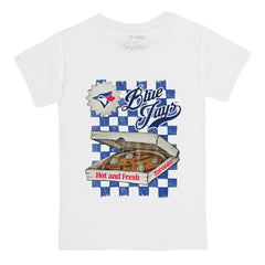 Toronto Blue Jays Tiny Turnip Youth Pizza T-Shirt White