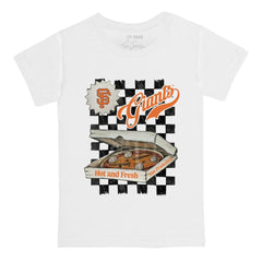 San Francisco Giants Tiny Turnip Youth Pizza T-Shirt White
