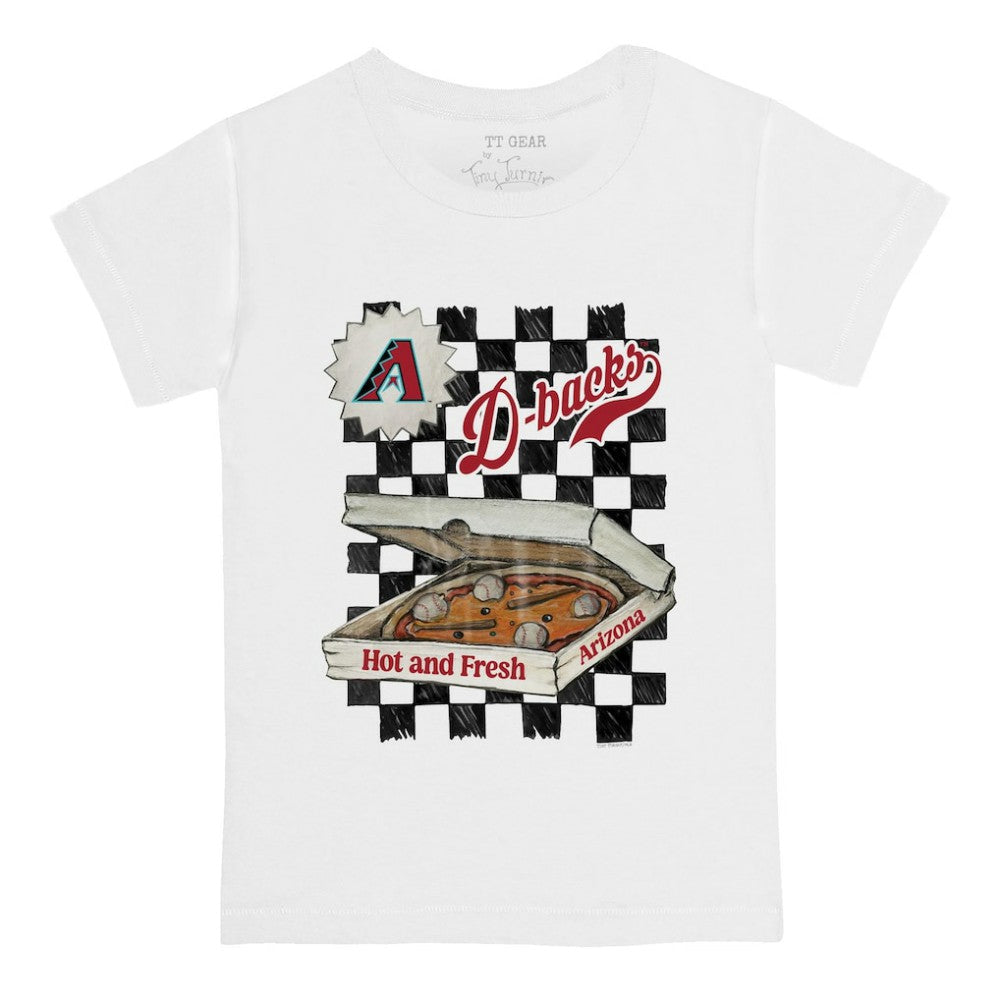 Arizona Diamondbacks Tiny Turnip Youth Pizza T-Shirt White