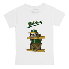 Athletics Tiny Turnip Youth Sloth T-Shirt White