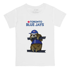 Toronto Blue Jays Tiny Turnip Youth Sloth T-Shirt White