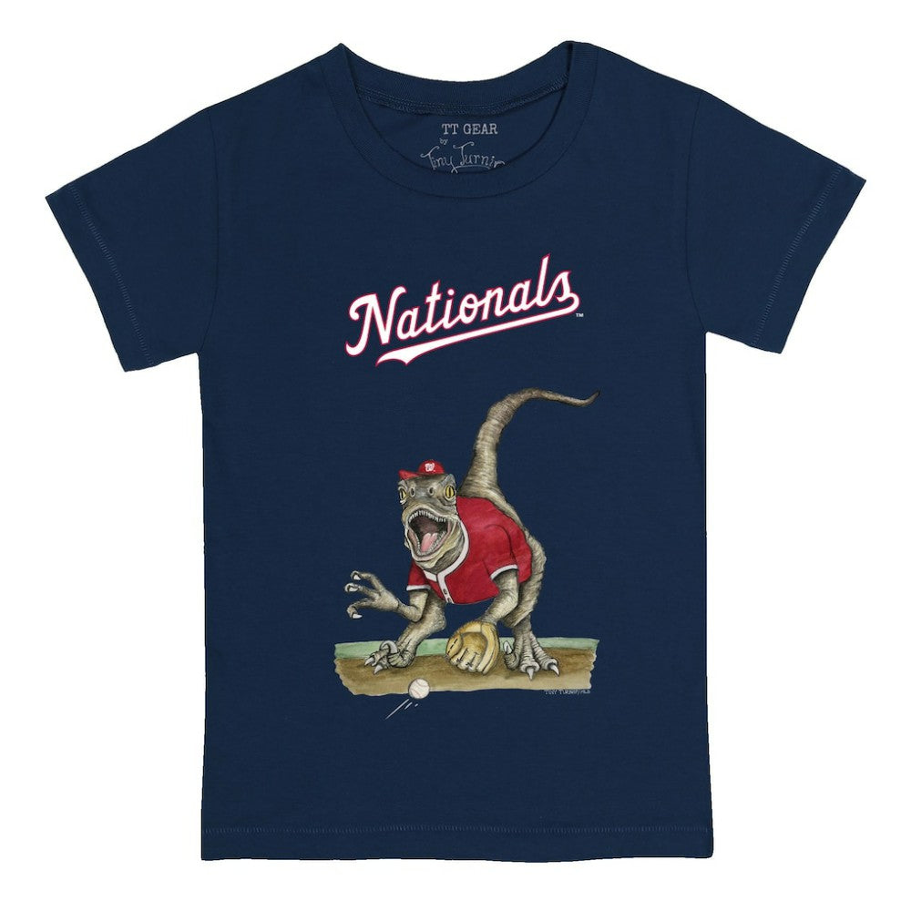 Washington Nationals Tiny Turnip Youth Velociraptor T-Shirt Navy
