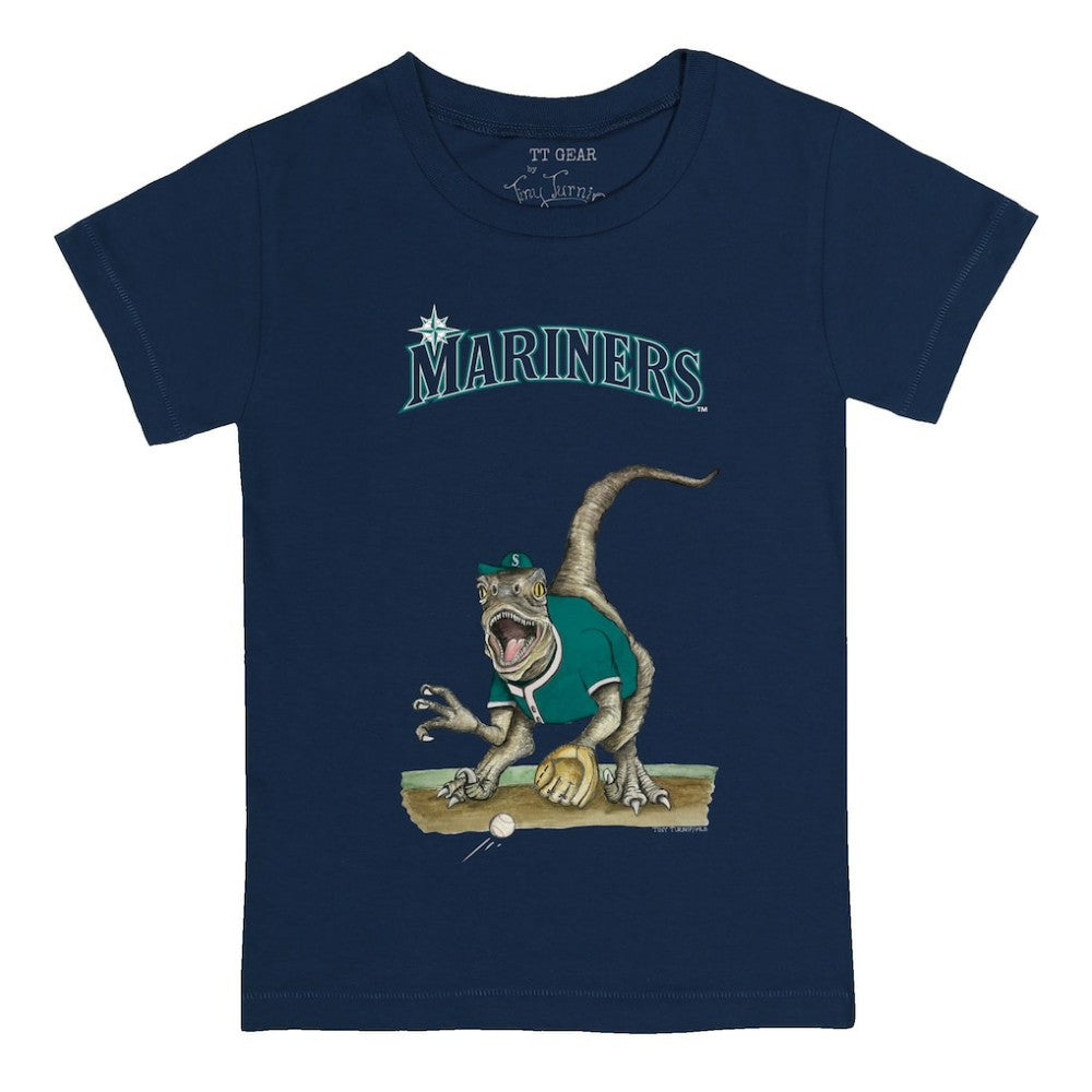 Seattle Mariners Tiny Turnip Youth Velociraptor T-Shirt Navy