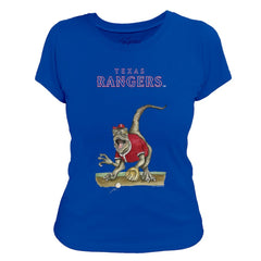 Texas Rangers Tiny Turnip Women's Velociraptor T-Shirt Royal