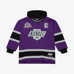 Los Angeles Kings Mitchell & Ness x Just Don Jersey Hoodie - Purple Jerseys