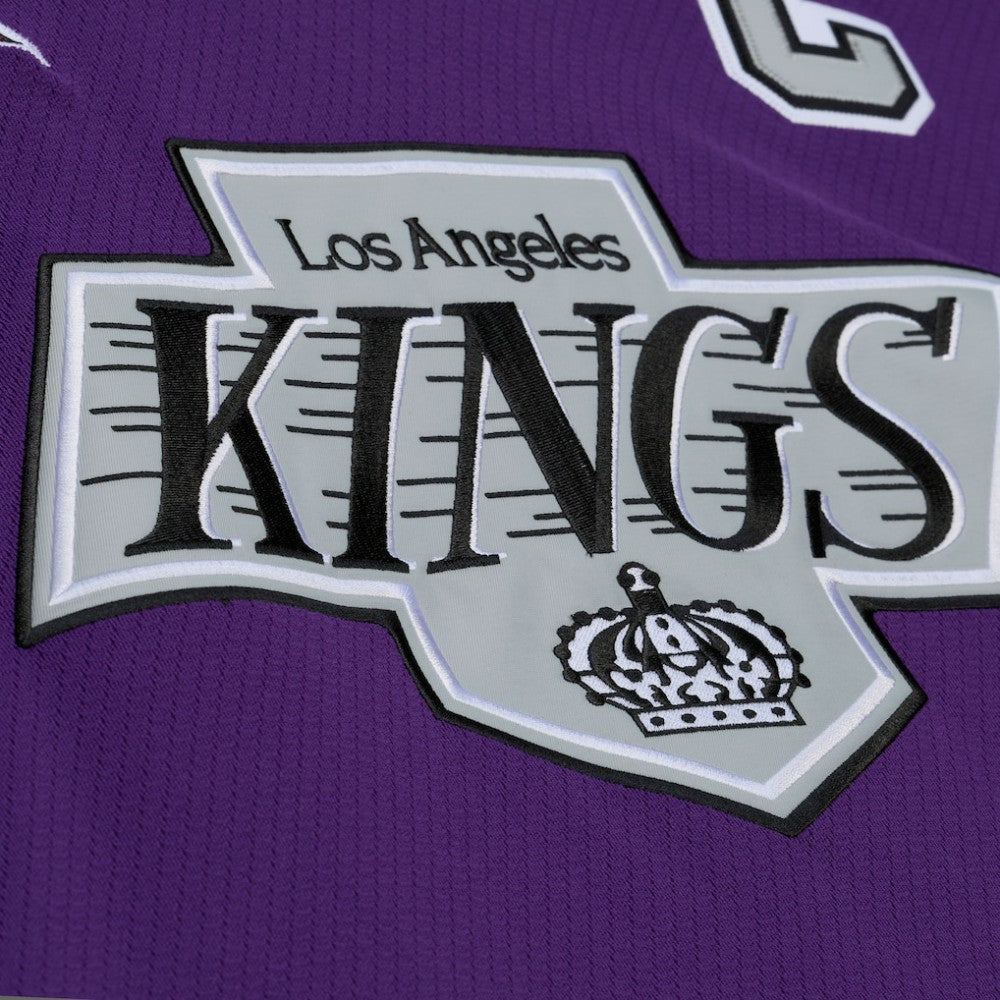 Los Angeles Kings Mitchell & Ness x Just Don Jersey Hoodie - Purple Jerseys