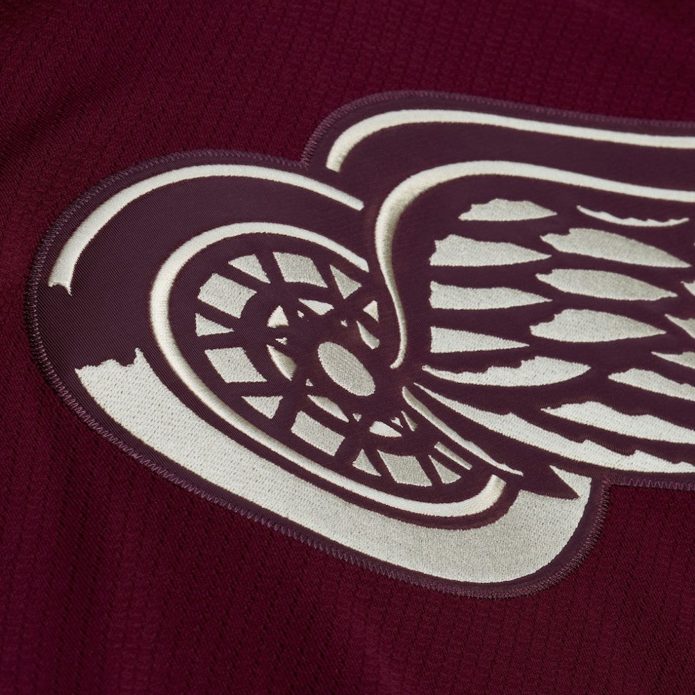 Detroit Red Wings Mitchell & Ness x Just Don Jersey Hoodie - Crimson Jerseys