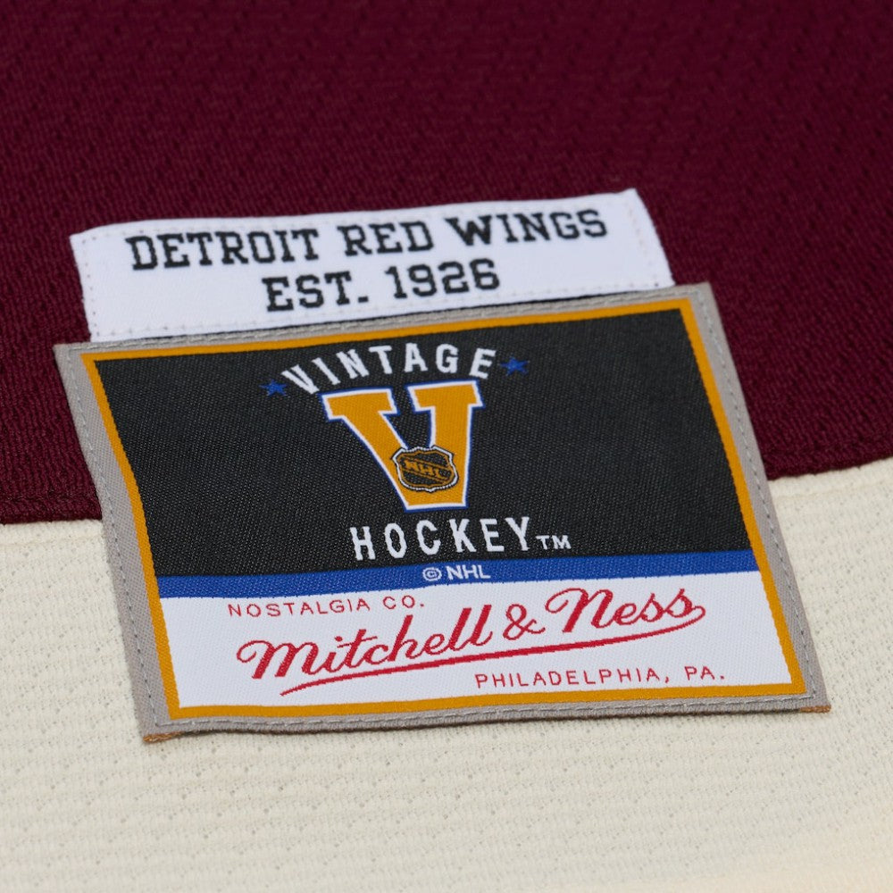 Detroit Red Wings Mitchell & Ness x Just Don Jersey Hoodie - Crimson Jerseys