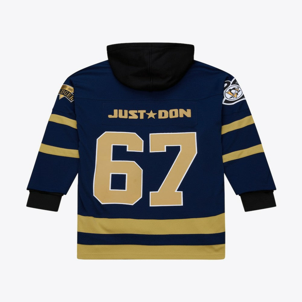 Pittsburgh Penguins Mitchell & Ness x Just Don Jersey Hoodie - Navy Jerseys