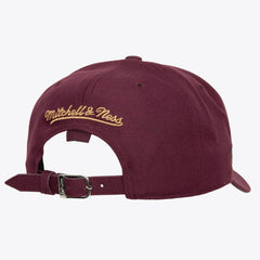 Florida Panthers Mitchell & Ness x Just Don Wave Script Pro Strapback Hat - Maroon Hats