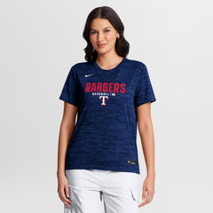 Texas Rangers Women's Authentic Collection Velocity Dri-FIT T-Shirt Royal