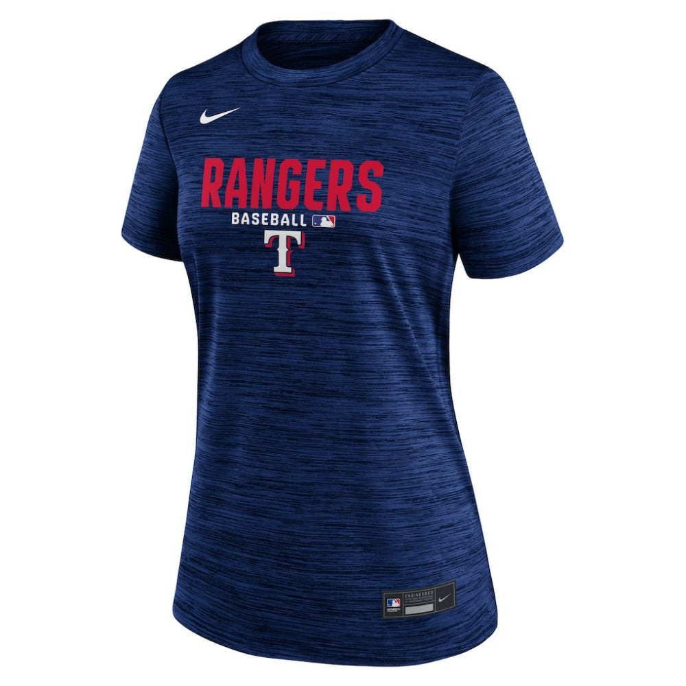 Texas Rangers Women's Authentic Collection Velocity Dri-FIT T-Shirt Royal