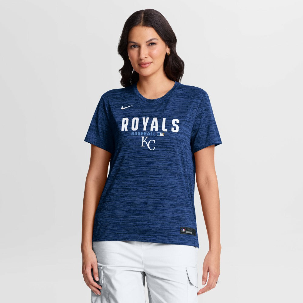 Kansas City Royals Women's Authentic Collection Velocity Dri-FIT T-Shirt Royal