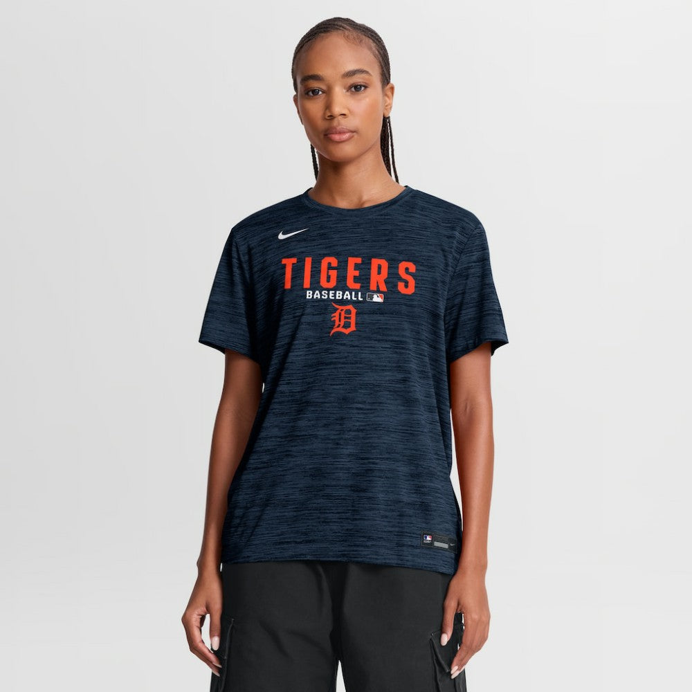 Detroit Tigers Women's Authentic Collection Velocity Dri-FIT T-Shirt Navy