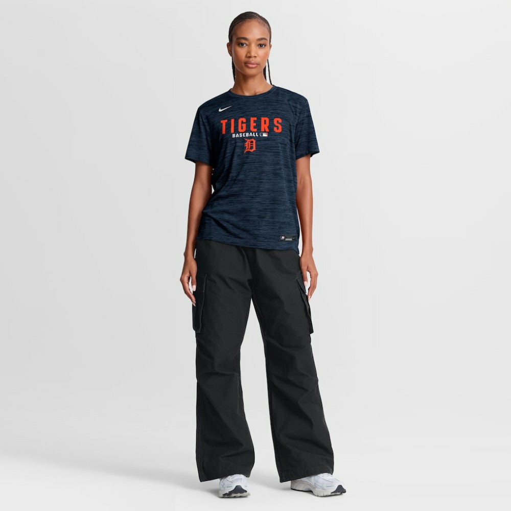 Detroit Tigers Women's Authentic Collection Velocity Dri-FIT T-Shirt Navy