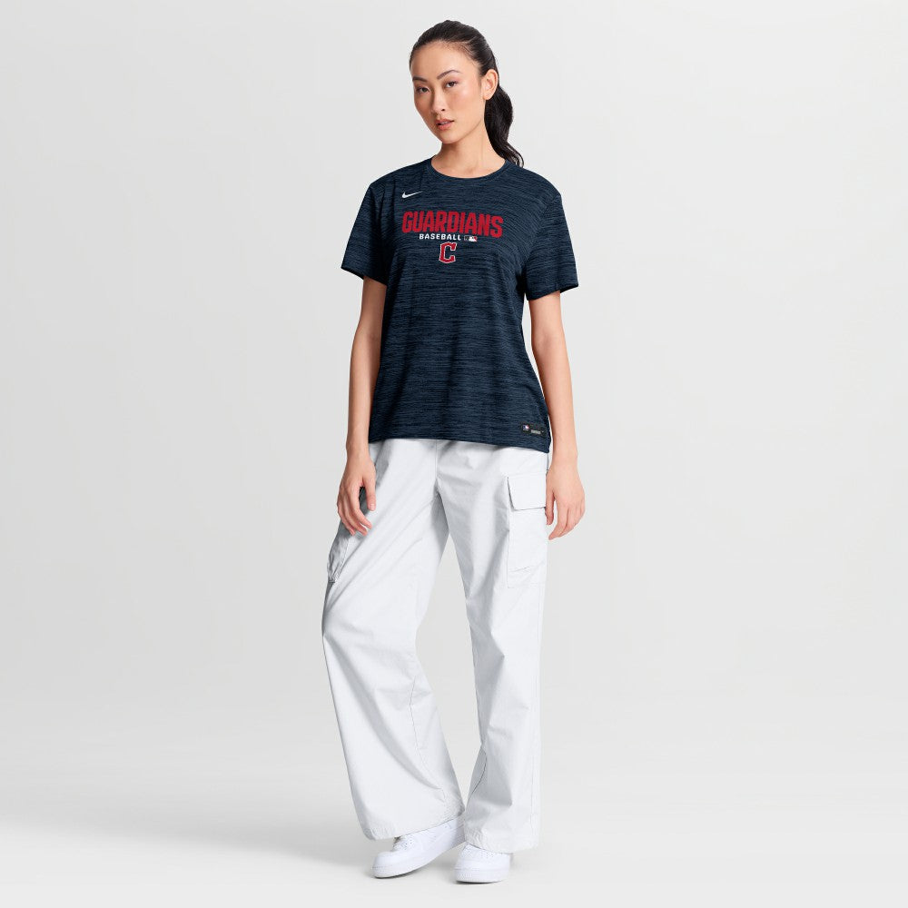 Cleveland Guardians Women's Authentic Collection Velocity Dri-FIT T-Shirt Navy