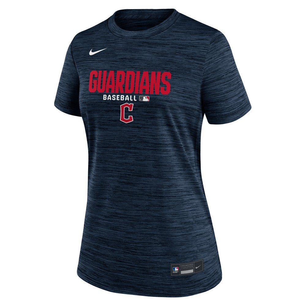 Cleveland Guardians Women's Authentic Collection Velocity Dri-FIT T-Shirt Navy