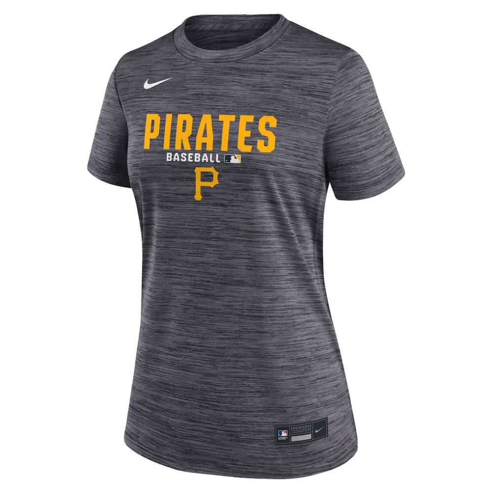 Pittsburgh Pirates Women's Authentic Collection Velocity Dri-FIT T-Shirt Black